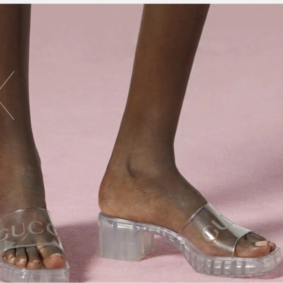 Gucci clear rubber slides NWT - Picture 10 of 10